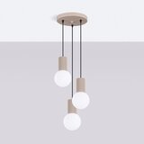 Sollux SL.1745 - visilica na sajli halo 3xG9/8W/230V preč. 25 cm taupe | Eponuda.com