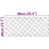  Stepenica Pravokutni 2 pcs Srebrno 90 x 40 cm Aluminij | shoptok.hr