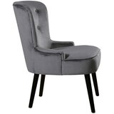CARRYHOME stol, les, tekstil siva, črna | Shoptok.si