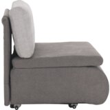 Kondela Raztegljiv naslanjač, sivo-rjava Taupe, KENET NEW | Shoptok.si