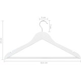  50-dijelni set vješalica protuklizni bijeli od tvrdog drva | Eponuda.com