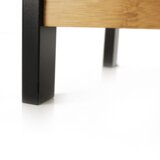 Kondela Stojalo za čevlje, naravna, črna, KONTRE | Shoptok.si