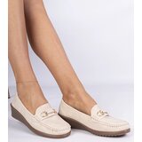 Gemre Cream women's wedge loafers Sameri | Shoptok.si