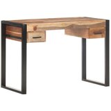  Radni stol 110x50x76 cm od masivnog drva s obradom od šišama | shoptok.hr