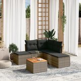 Maison Chic Seti vrtnega pohištva - Vrtna garnitura - Vrtni pohištvo set 6-delna z blazinami siv poli ratan, (21806162) | Shoptok.si