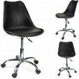  kancelarijska plastična stolica IGER sa mekim sedištem - Crna ( CM-910355 ) Cene