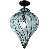  siru - plafonski luster goccia 1xE27/60W/230V prečnik 25 cm proziran/braon venecijansko staklo | Eponuda.com