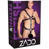 Zado - muški pancir bodi od prave kože - crni (SL) | shoptok.hr