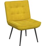  Stolica za opuštanje žuta 64x74x84 cm baršun | shoptok.hr