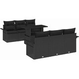  Sjedeća garnitura za vrt 7 kom. Crna poliratan 100 x 55 x 73 cm | Shoptok.si