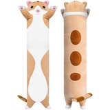 Aga4Kids Plišani jastuk Mačka 90 cm MR8153Narančasto - smeđa | shoptok.hr