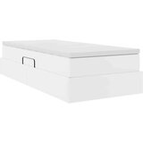  Krevet s madracem i skladištem Bijelo 90 x 190 cm Lažna koža | shoptok.hr