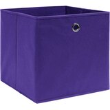 vidaXL Kutije za pohranu 10 kom ljubičaste 32 x 32 x 32 cm od tkanine | shoptok.hr