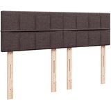  Krevet s oprugama i madracem tamnosmeđi 140x200 cm tkanina | shoptok.hr