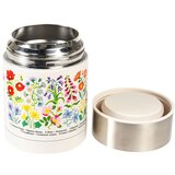 Rex London Otroška termovka za hrano v kremno beli in srebrni barvi 450 ml Wild Flowers – | Shoptok.si