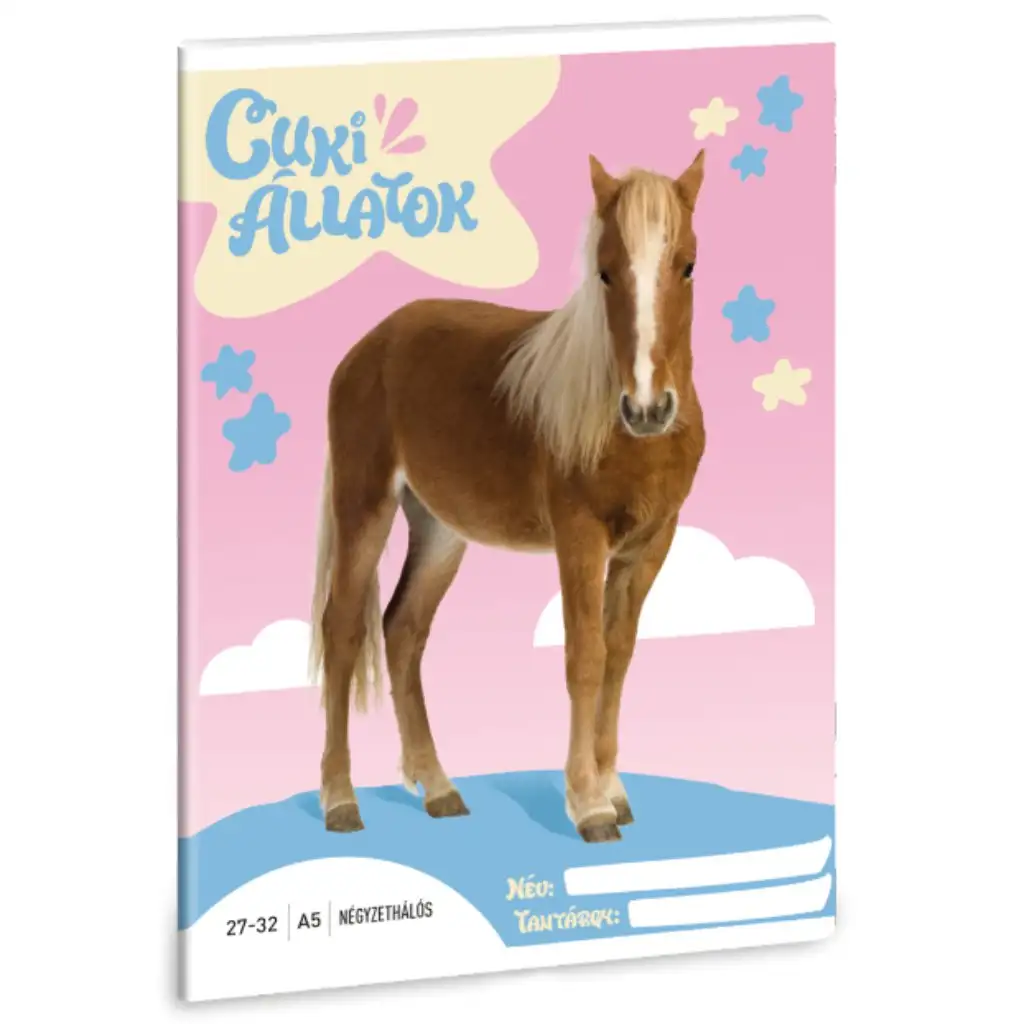 Ars Una slatke životinje - palomino poni kvadratić bilježnica A/5 27-32 | shoptok.hr