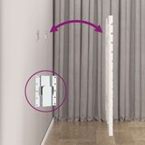  Zidno uzglavlje bijelo 146x3x91 5 cm od masivne borovine | shoptok.hr