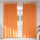 vidaXL Zavjese za zamračivanje 2 pcs Svijetla narančasta 225 x 140 cm Cijene