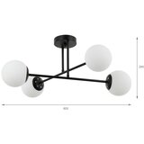 Brilagi plafonski luster maliva 4xE14/15W/230V crna/bela | Eponuda.com