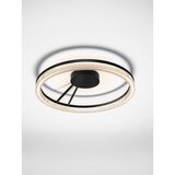 Nova Luce Mat črna aluminijasta LED zatemnitvena stropna svetilka s senčilom iz akrilnega stekla Lonela – | Shoptok.si