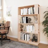 Ormarić za knjige / sobna pregrada 80 x 25 x 132 cm od borovine | shoptok.hr