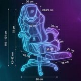 Sofotel Specter 242902 gaming stol s oporo za noge &amp;ndash; črno-modra Slike