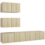 Furnova Komplet TV omaric 4-delni sonoma hrast inženirski les, (21924384) | Shoptok.si
