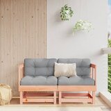 The Living Store Kotni kavč z blazinami 2 kosa trden les douglas - Kotna Sedežna Garnitura, (21473370) | Shoptok.si