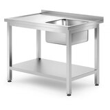  Pomivalna Miza s Polico, 1000x700x850mm | Shoptok.si