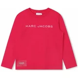 Marc Jacobs Otroška bombažna majica z dolgimi rokavi rdeča barva