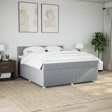  Krevet s oprugama i madracem svjetlosivi 180x200 cm od tkanine | shoptok.hr