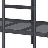 vidaXL Krevet na kat bez madraca crni 107x203 cm čelik | shoptok.hr