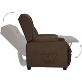 vidaXL Naslanjač rjavo umetno usnje | Shoptok.si