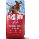 Carnilove Dog Active Adult, briketi - losos in puran 12 kg | Shoptok.si