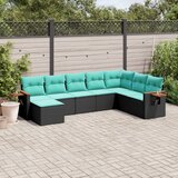 vidaXL 8-dijelni set vrtnih sofa od poliratana s jastucima crni | shoptok.hr