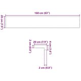  Prozorske klupice 2 kom svijetlosmeđe 160x20x2 cm masivne hrast | shoptok.hr