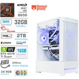 MEGA Računalnik MT S8 R7-9800X3D/RTX4070Ti Super/32GB-DDR5/2TB-4.0/750W/Brez OS/bela RGB + Estetski napajalni kabli [Vijola / Bela], (22133768) | Shoptok.si