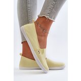 EVENTO Women's Yellow Slip-On Sneakers Adrancia | ePonuda.com