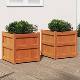 Maison Chic Vrtno cvetlično korito - Cvetlični Lonec 2 kosa voščeno rjava trdna borovina, (21790176) | Shoptok.si