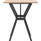 vidaXL Blagovaonski stol Y-oblika 60x60x75 cm od borovine i željeza | shoptok.hr