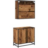 vidaXL set namještaja za kupaonicu 2 pcs staro drvo 65 x 33 x 60 cm | shoptok.hr