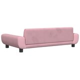  Krevet za pse ružičasti 100 x 54 x 33 cm baršunasti | shoptok.hr