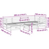  7-dijelni set vrtnih sofa od masivnog drva duglazije | shoptok.hr