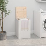  Kutija za rublje bijela 44 x 44 x 66 cm od masivne borovine | shoptok.hr