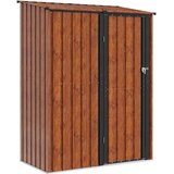  Vrtne šupe Smeđa 153 5 x 86 x 200 cm Metal | shoptok.hr