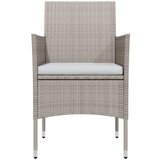  7-dijelni vrtni blagovaonski set s jastucima bež i crni | shoptok.hr