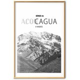  Plakat - The majestic peak of Aconcagua mountain crown mountain landscape 21x30 Zlatni okvir s margom | shoptok.hr