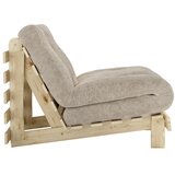 Karup Krem futon fotelja na rasklapanje od samta Roots – | shoptok.hr