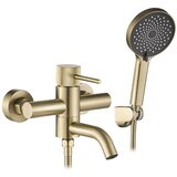REA Bath Baterija za kadu Rea Lungo Stripe Gold Brush | shoptok.hr