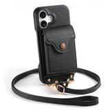 INF Usnjena torbica za iPhone z ogledalom in držalom za kartice - črna Model 7, (22071510) | Shoptok.si